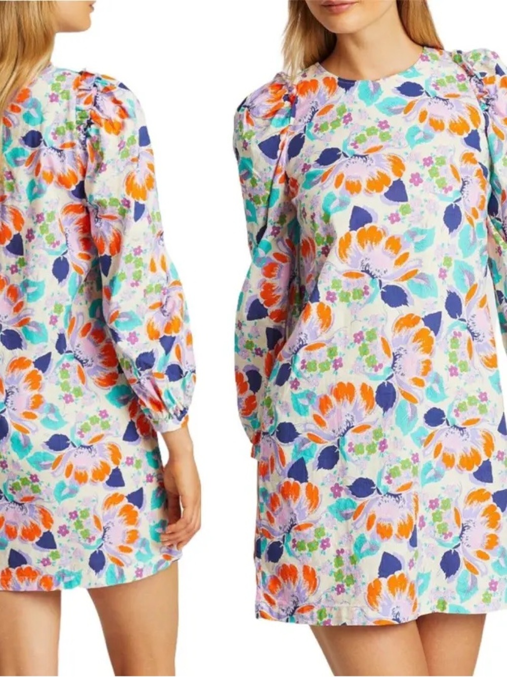 Cecilie Copenhagen - Mirna Floral Cotton Dress - Size L - Good Used Condition!!